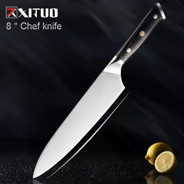 XITUO 7CR17 Stainless Steel Kitchen Knives Individual Set Pieces - Image 8