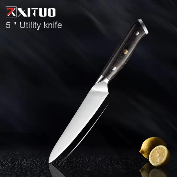 XITUO 7CR17 Stainless Steel Kitchen Knives Individual Set Pieces - Image 9