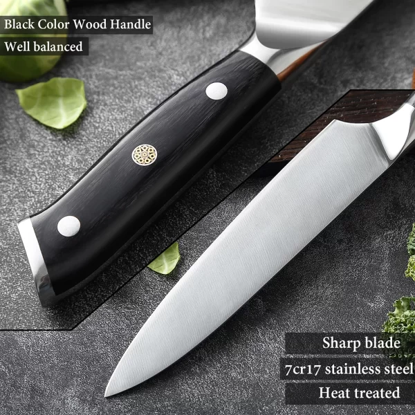 XITUO 7CR17 Stainless Steel Kitchen Knives Individual Set Pieces - Image 4