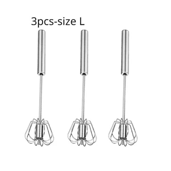 Stainless Steel Self-Spinning Mixer Whisk - Image 9