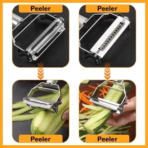 Multi-functional Kitchen Peeler Stainless Steel - Image 5