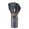 12PCS Silicone Kitchenware Non-Stick Wooden Handle Cookware Kitchen Utensils Set - Image 10
