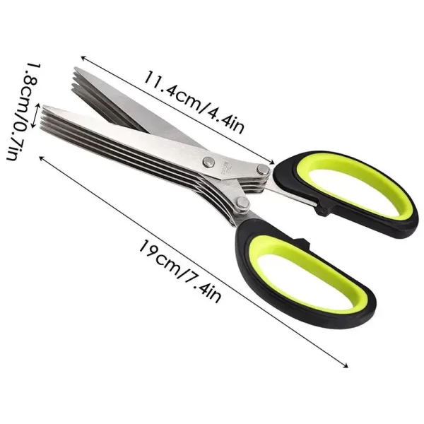 5 Blade Layer Scissor Kitchen Shears - Image 6