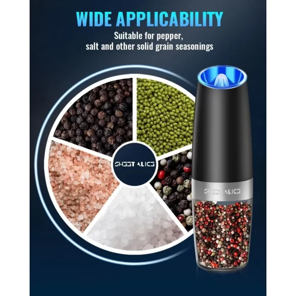 Gravity Electric Pepper and Salt Grinder - Image 4