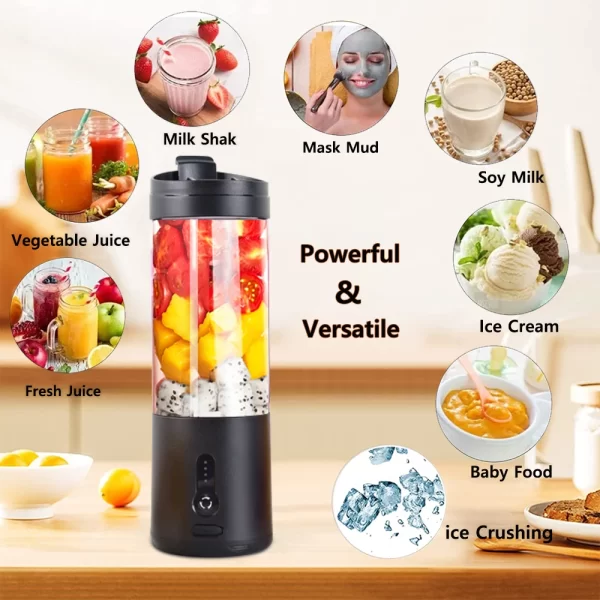 Mini Portable Electric Blender USB-C Rechargeable - Image 2