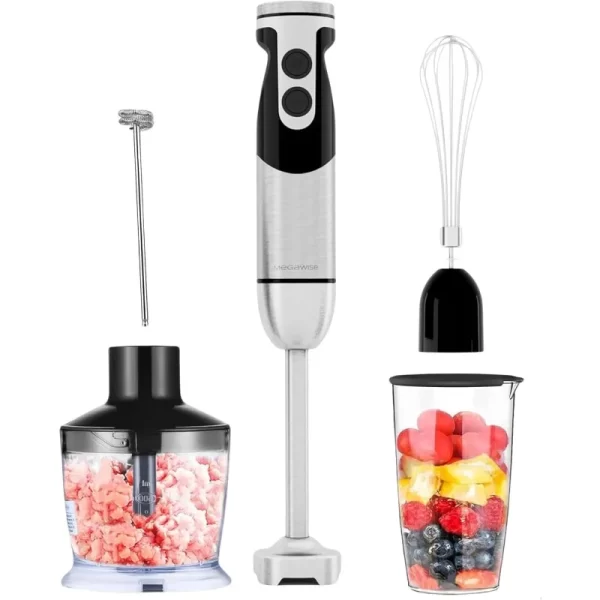 MegaWise Pro Titanium Reinforced 5-in-1 Immersion Hand Blender