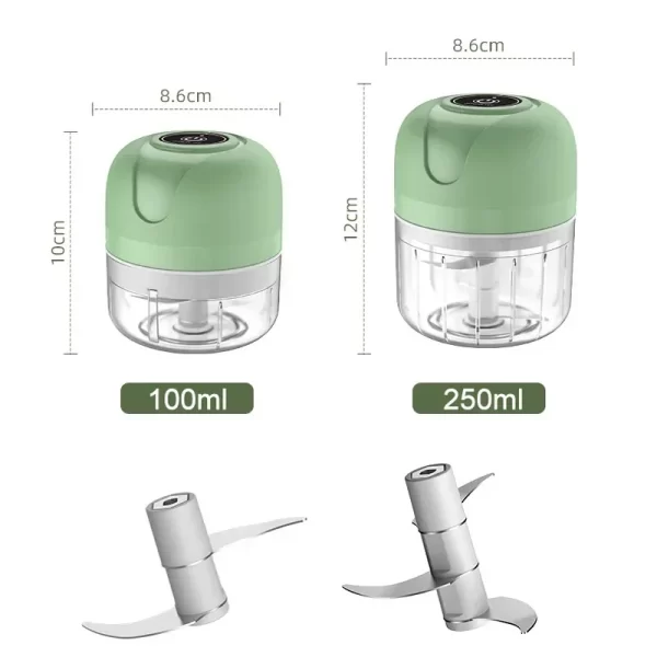 Mini Electric Food Processor and Chopper USB Rechargeable - Image 6