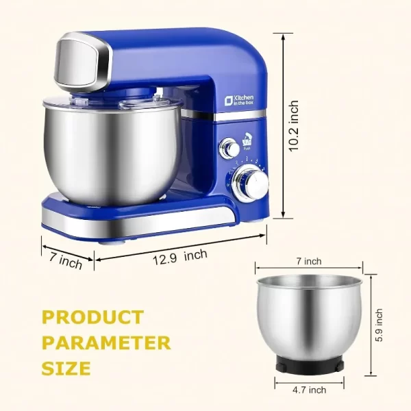 Kitchen in the Box Lightweight Stand Mixer 3.2Qt 6 Speed - Image 2