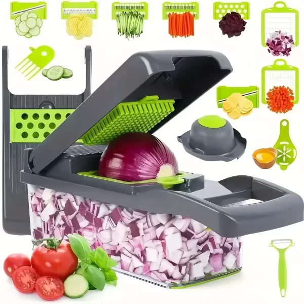 16 in 1 Multi-functional Vegetable Chopper and Slicer - Image 7