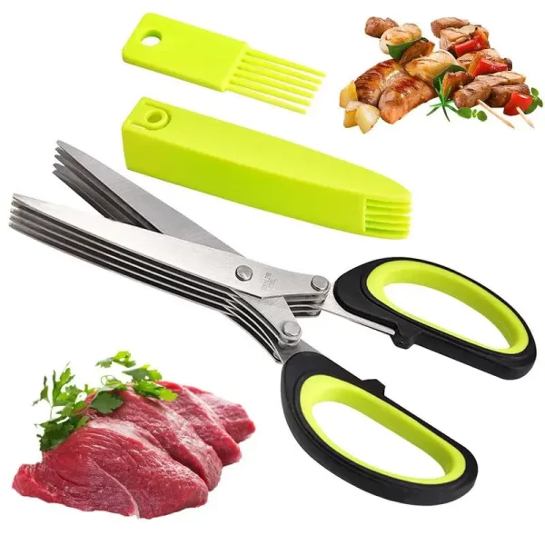 5 Blade Layer Scissor Kitchen Shears