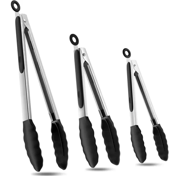 Silicone Kitchen Tongs Anti Scratch Non-Stick