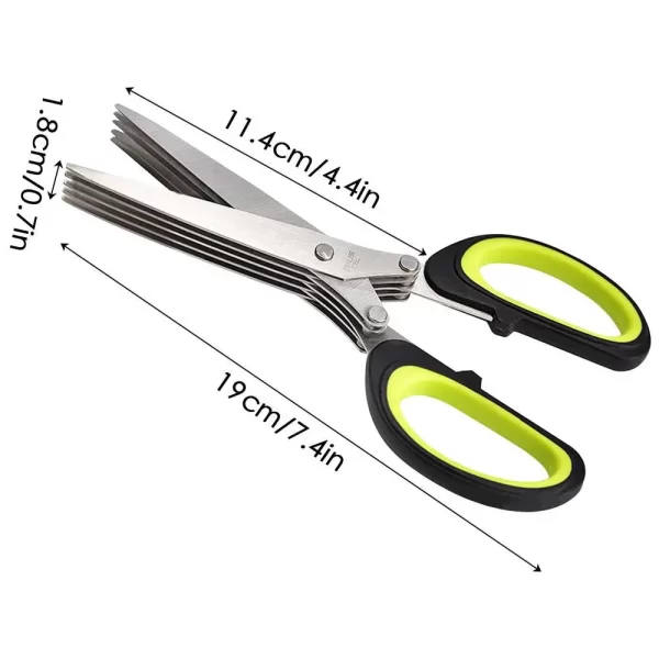 5 Blade Layer Scissor Kitchen Shears - Image 7