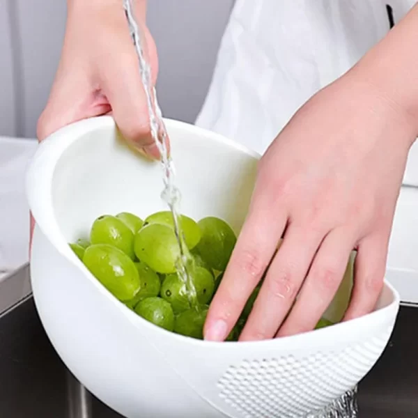 Silicone Colander Bowl Drain Basket - Image 2