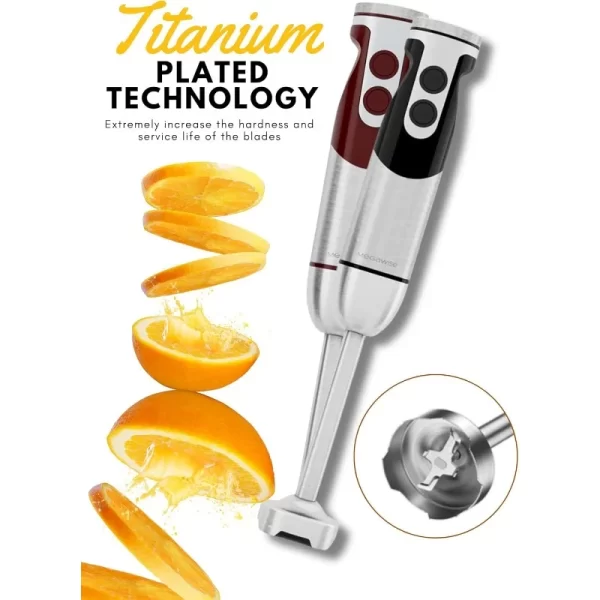 MegaWise Pro Titanium Reinforced 5-in-1 Immersion Hand Blender - Image 5