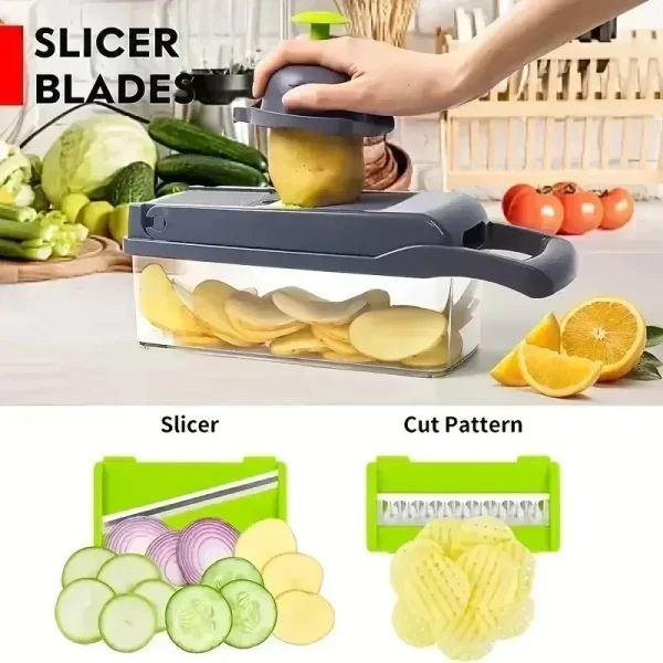 16 in 1 Multi-functional Vegetable Chopper and Slicer - Image 3