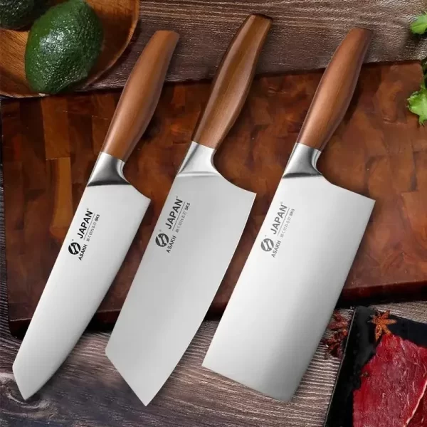 Stainless Steel Japanese Chef Knives Individual and 3PC Set - Image 7